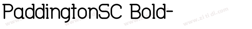 PaddingtonSC Bold字体转换